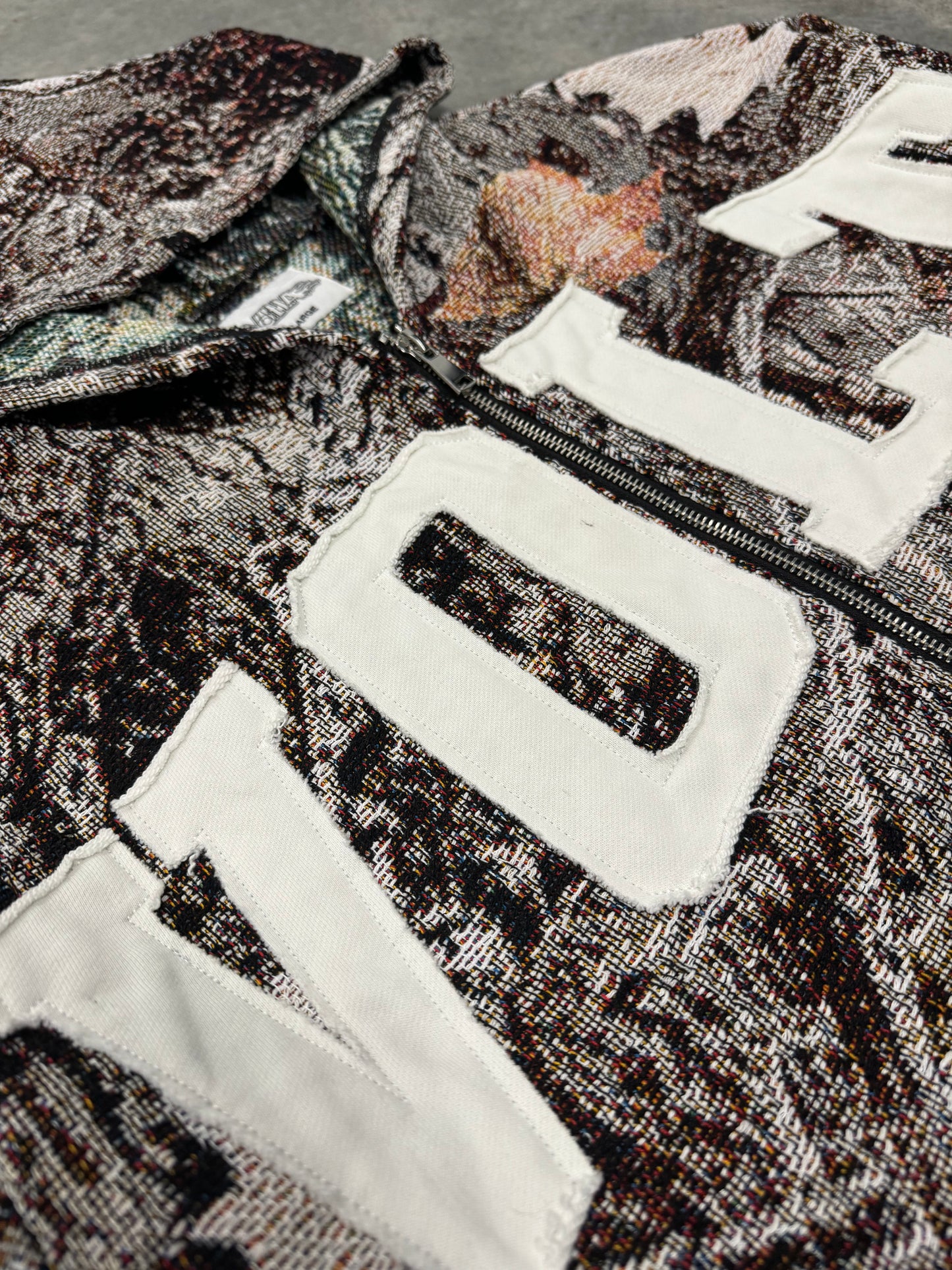 Camo Tapestry Zip Up Hoodie