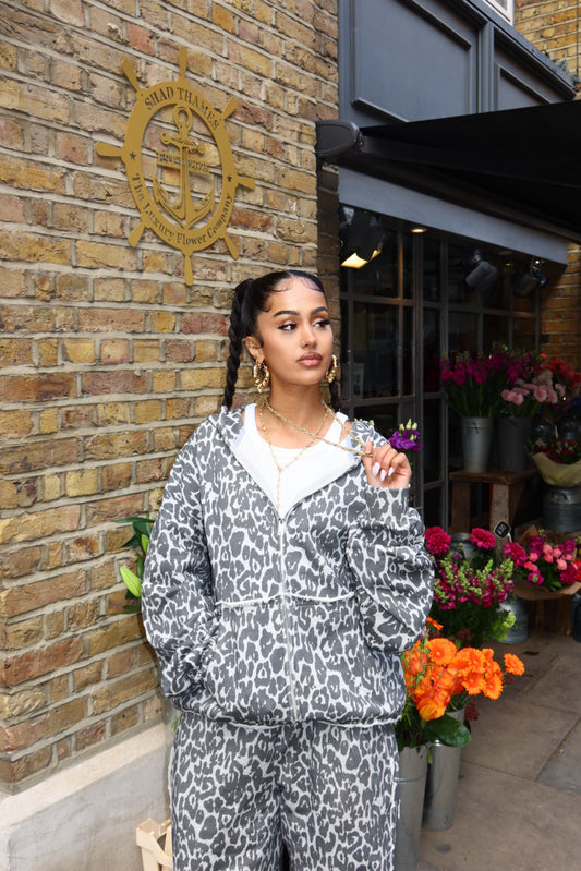 Snow Leopard Zip Up