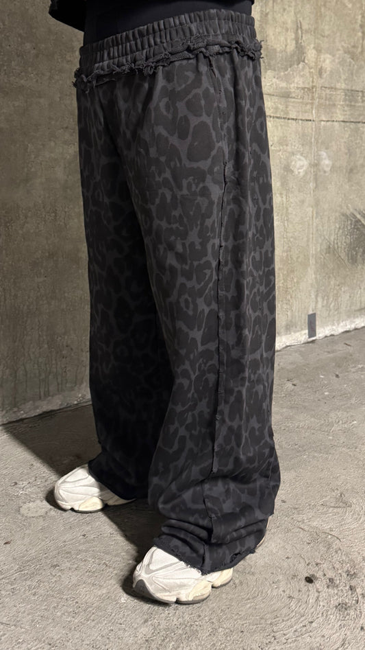 Distressed Leopard Pants