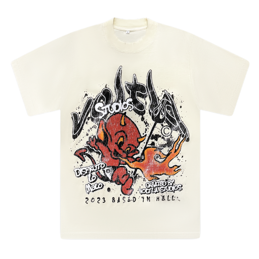 Hell Tee in Cream