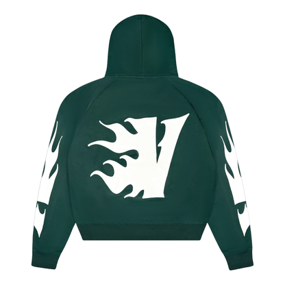 Flame Hoodie in Forest