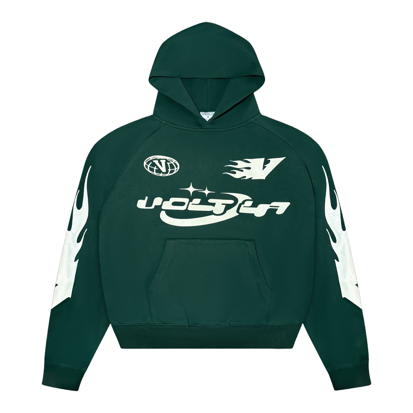 Flame Hoodie in Forest