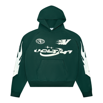 Flame Hoodie in Forest