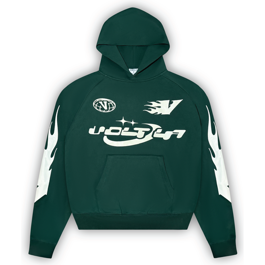 Flame Hoodie in Forest