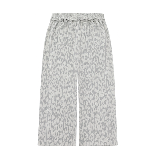 Distressed Snow Leopard Pants
