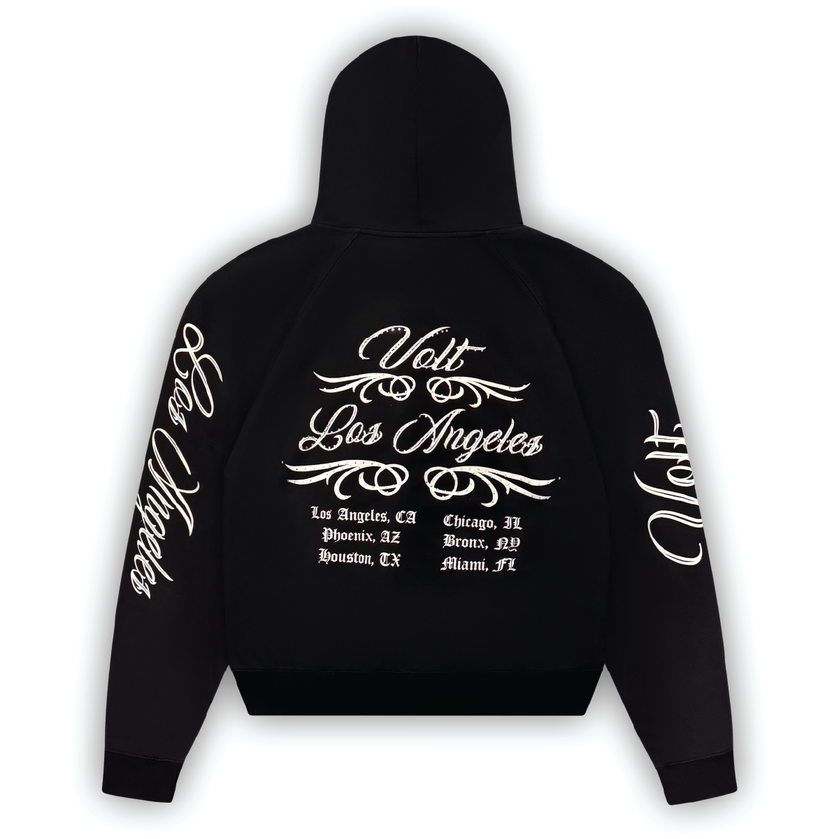 Rhinestone Tour Hoodie in Black