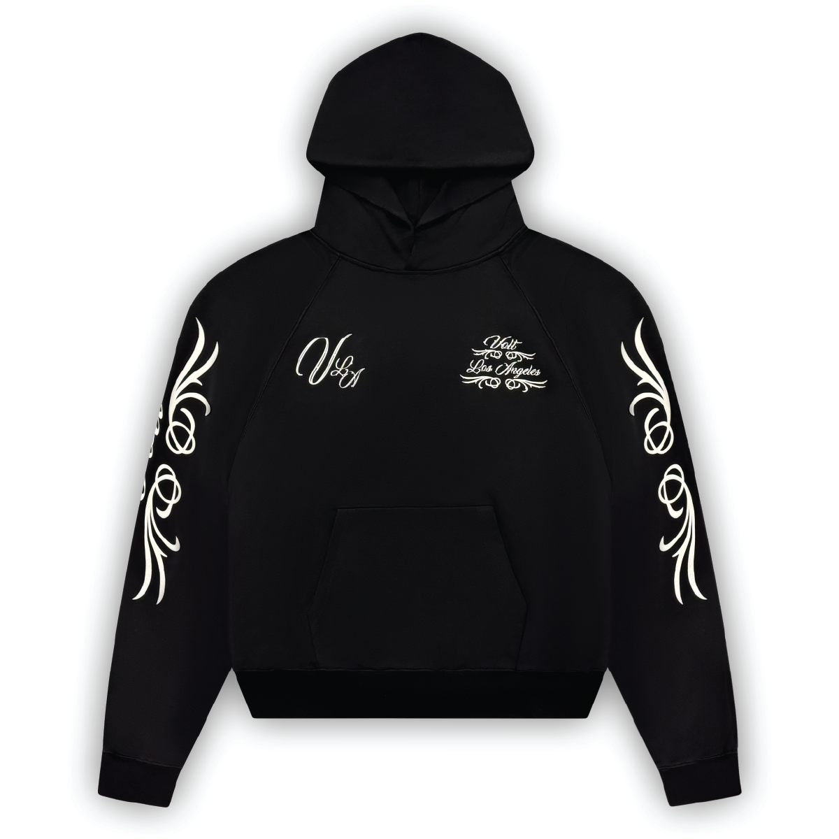 Rhinestone Tour Hoodie in Black