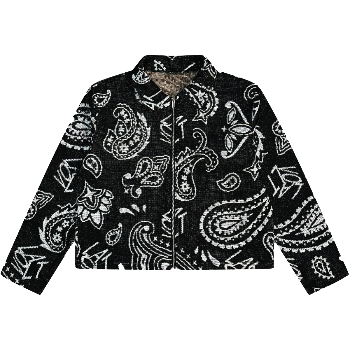 Paisley Tapestry Jacket in Black