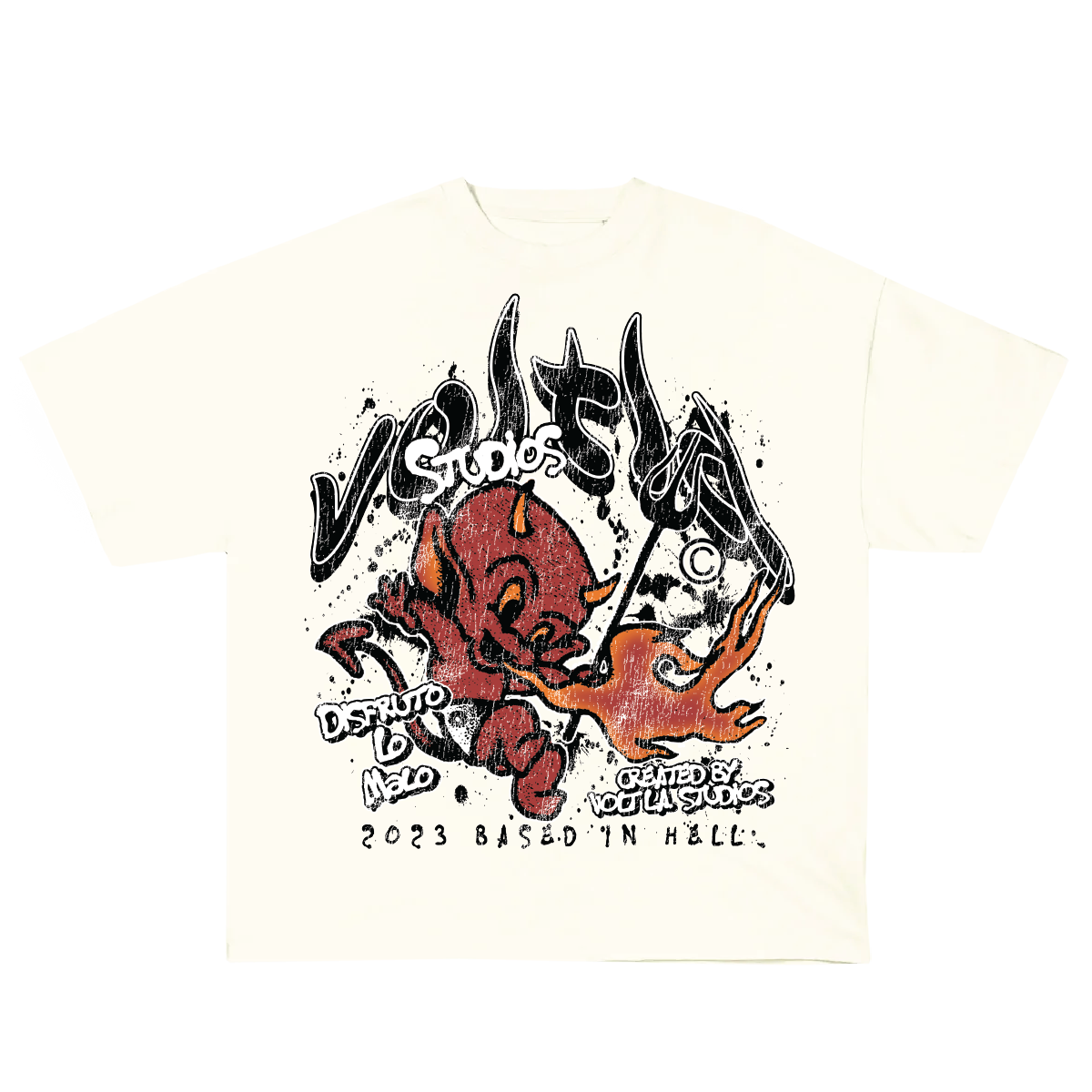 Hell Tee in Cream