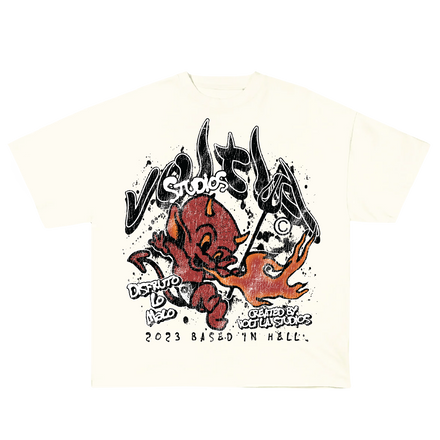 Hell Tee in Cream